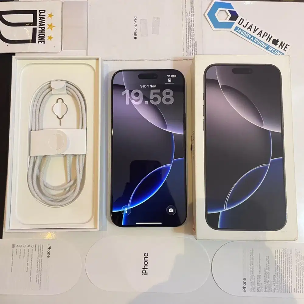 iPhone 16 Pro Max 256GB BH 100% Garansi Resmi iBox 16 April 2026