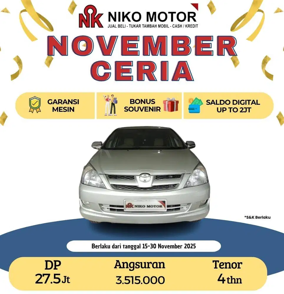 (MULUS) INNOVA 2.0 G EURO 2007 MT :2006|2008