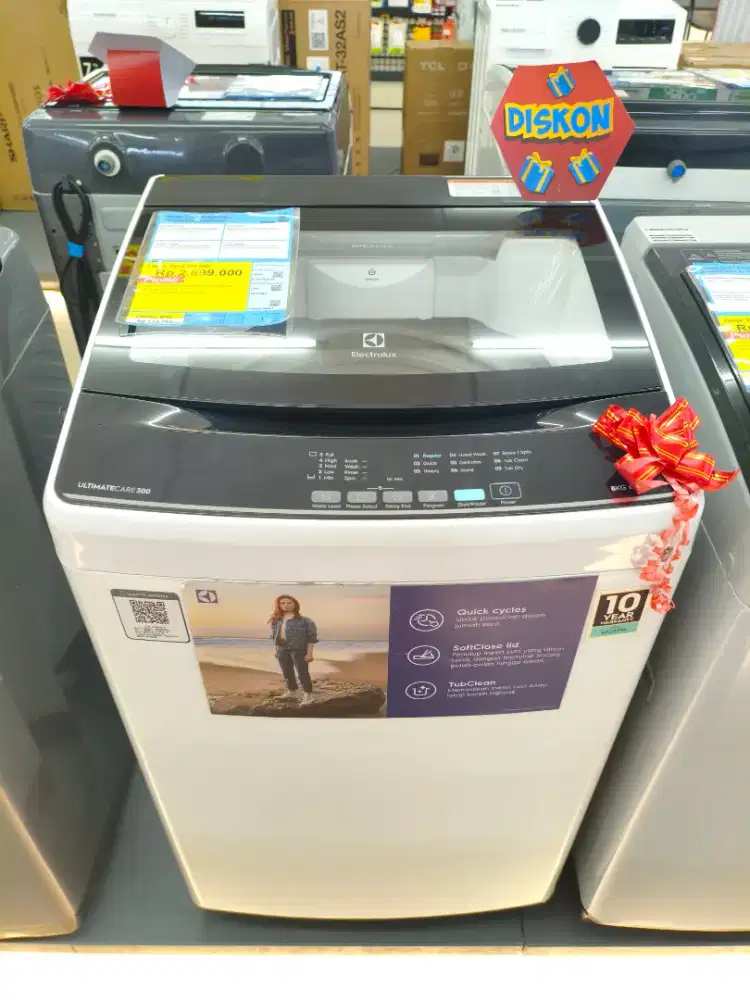 Promo Mesin Cuci Electrolux 8 KG Top load Cicilan Tanpa DP Bunga 0%
