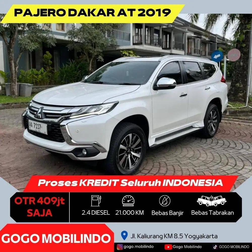 [Km21rb] Pajero Dakar Matic 2019 Plat AA ANTIK ISTIMEWA Bisa Kredit