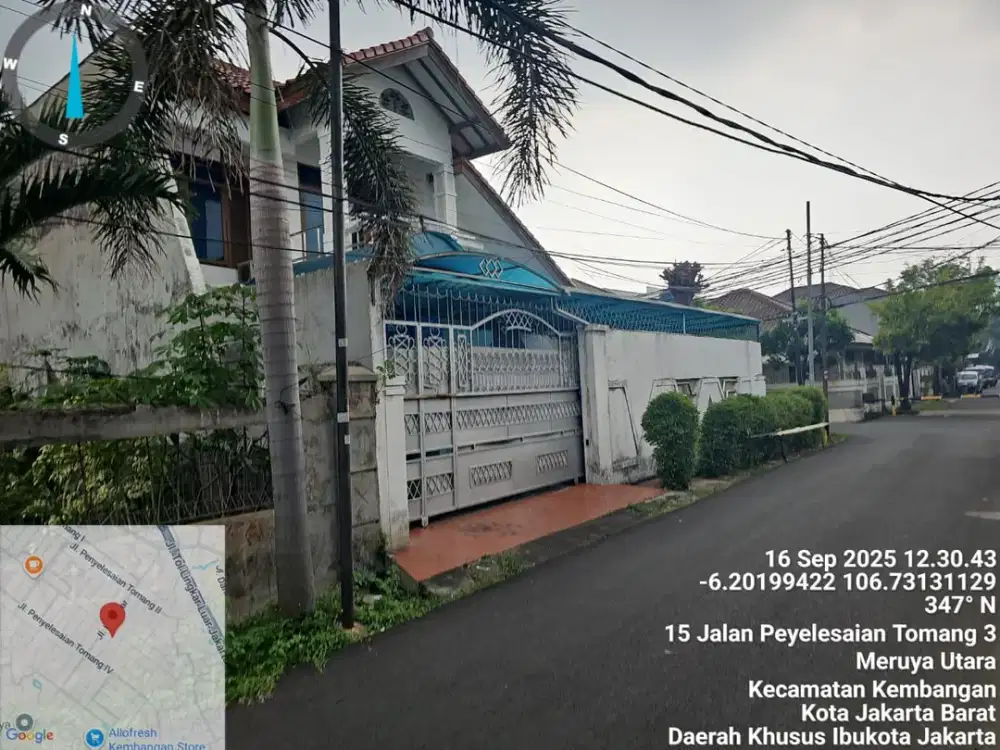 Di Jual Lelang Rumah Perumahan Kavling DKI Jalan Penyelesaian Tomang Meruya Utara, Kembangan - Jakarta Barat
