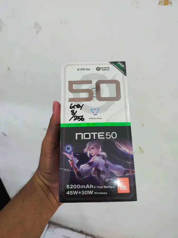 Infinix note 50 8/256 grey segel