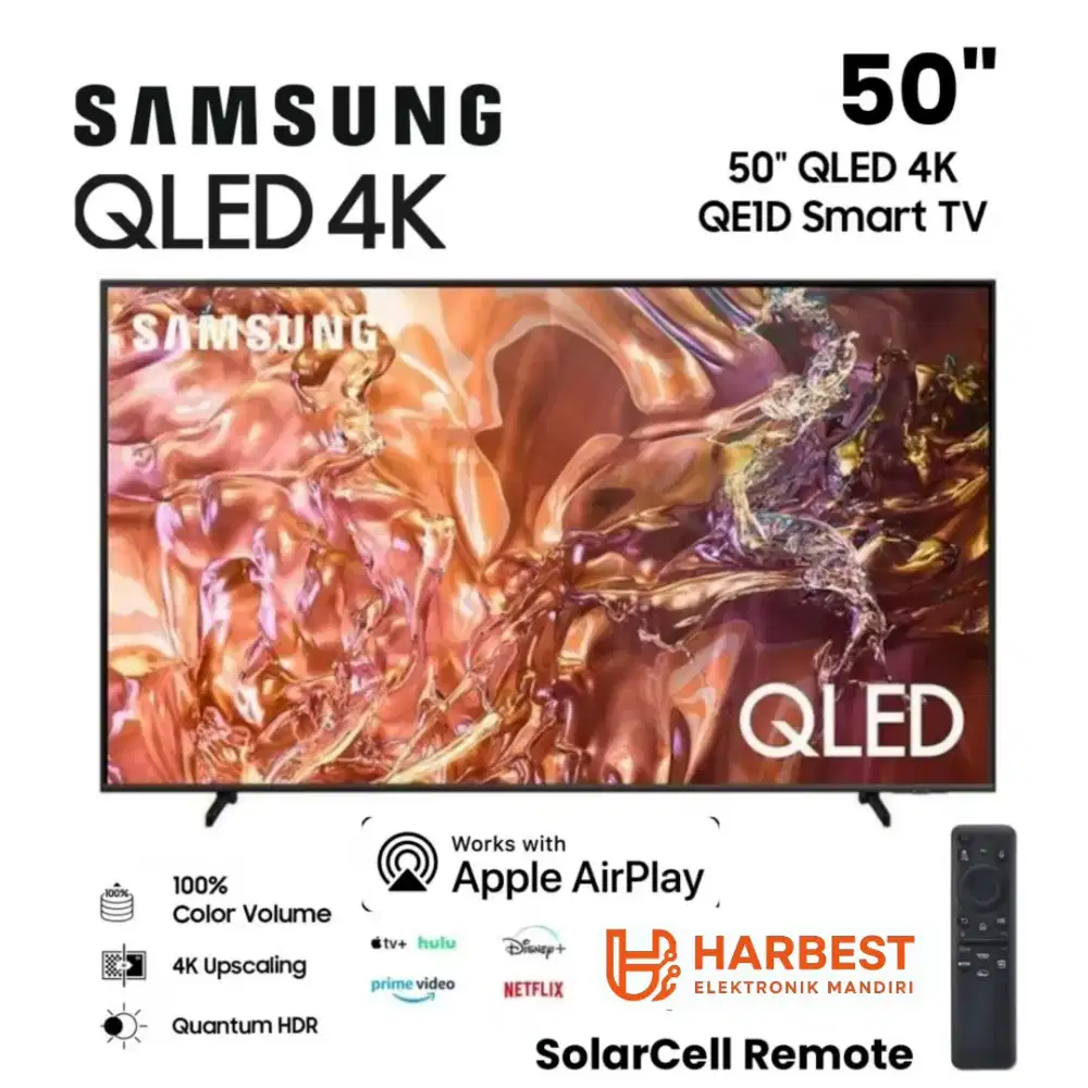 SAMSUNG QLED 4K 50 Smart TV TizenOS QA50QIE1D HDR10+ QuantumHDR Dolby