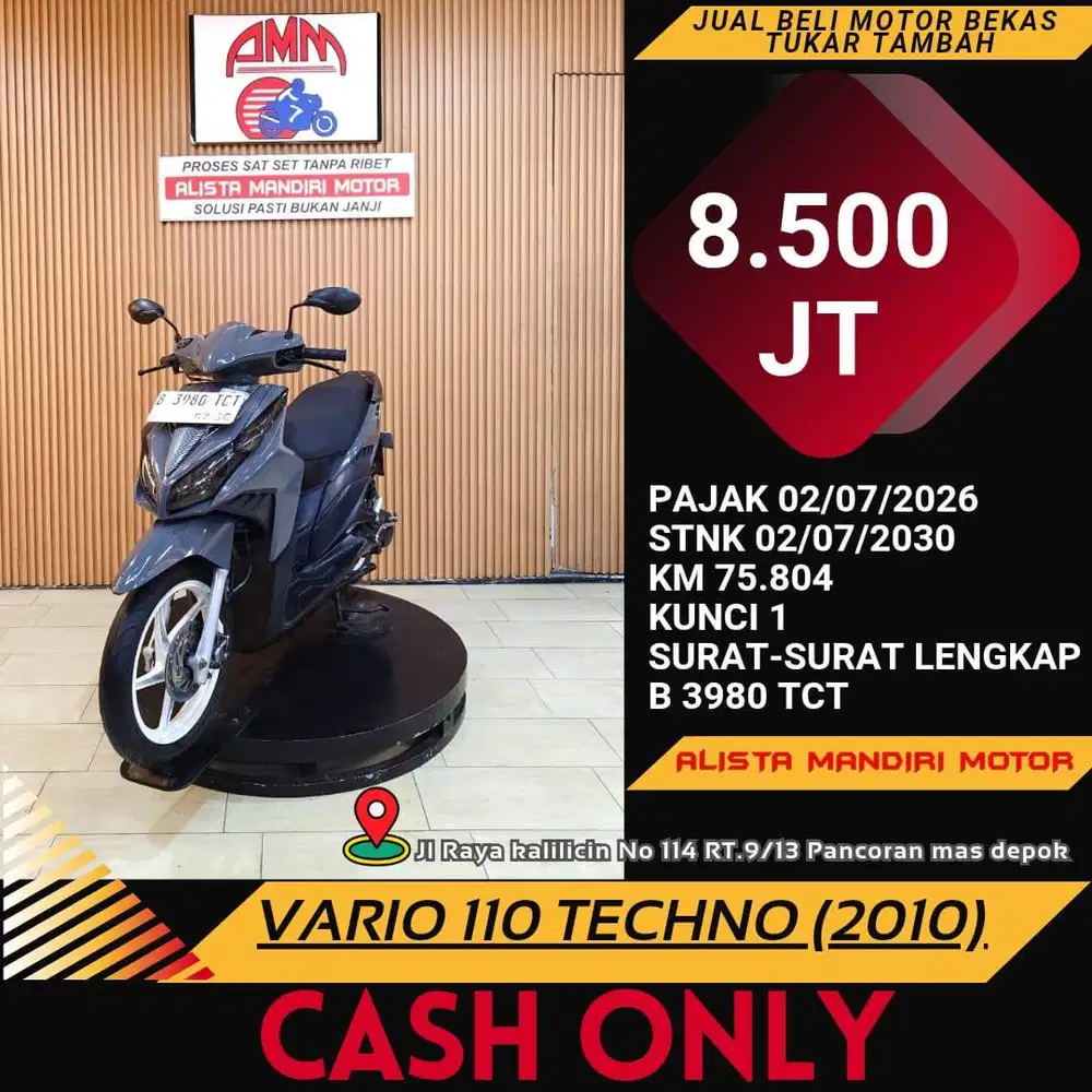 VARIO TECHNO 11O TH 2010 PAJAK ON BISA BAYAR VIA CC/ PAYLATER