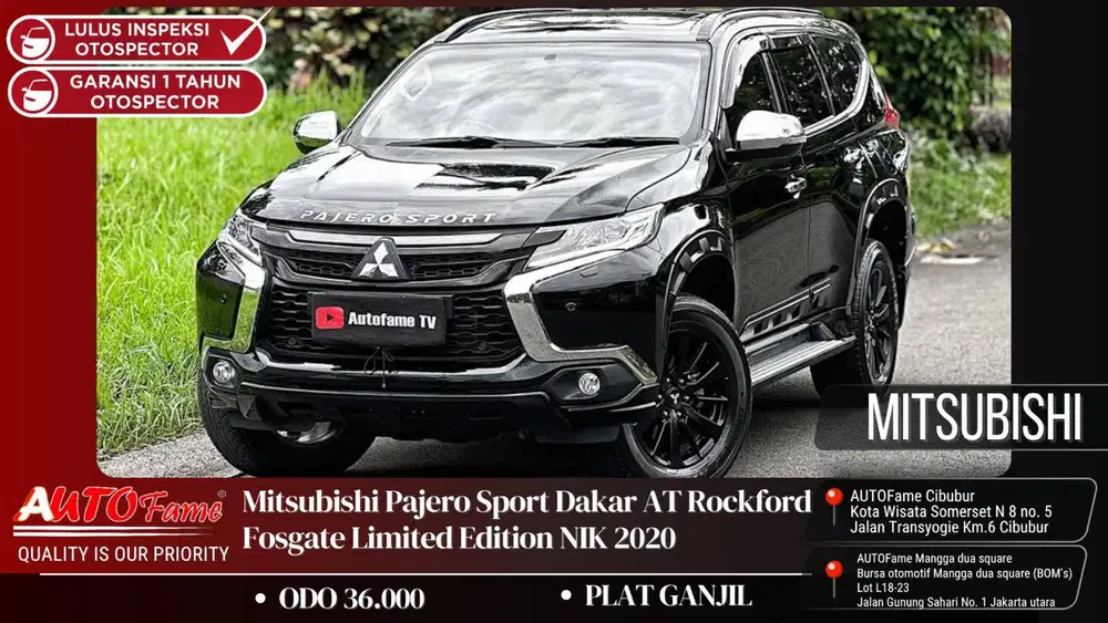 Mitsubishi Pajero Sport Dakar AT Rockford Fosgate Limited Edition 2020