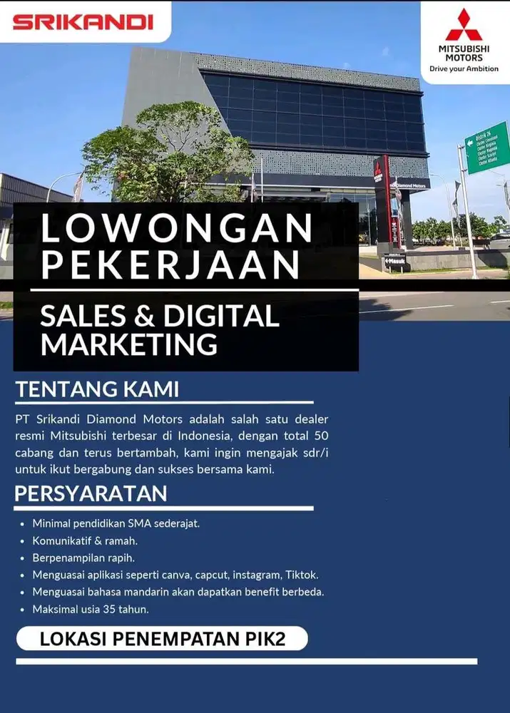 Lowongan Sales Consultan