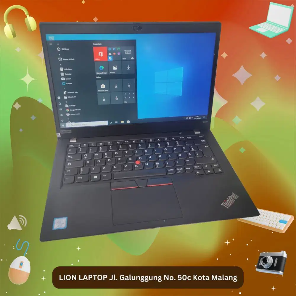 RAM 16GB SSD 256GB Core i5 Gen 8 Slim Lenovo Thinkpad X390 [18|11]