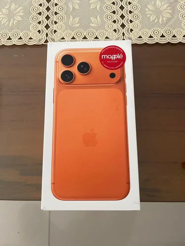 Jual Iphone 17 Pro Max 256GB Cosmic Orange Garansi resmi indo