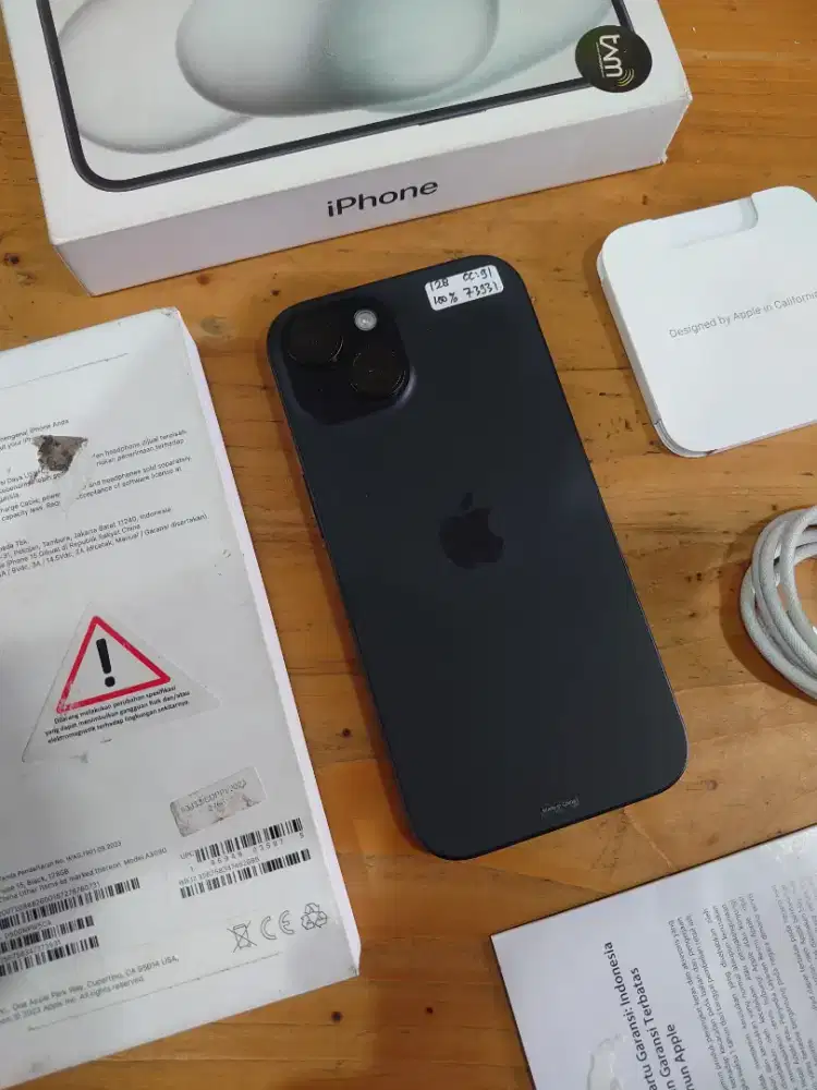 Iphone 15 128 IBOX black bh 100 grs on nov 2025
