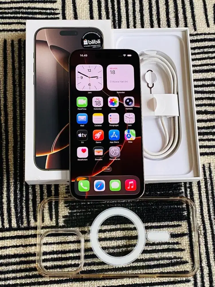 Iphone 16 promax 256 gb Ibox mulus like new fulset original