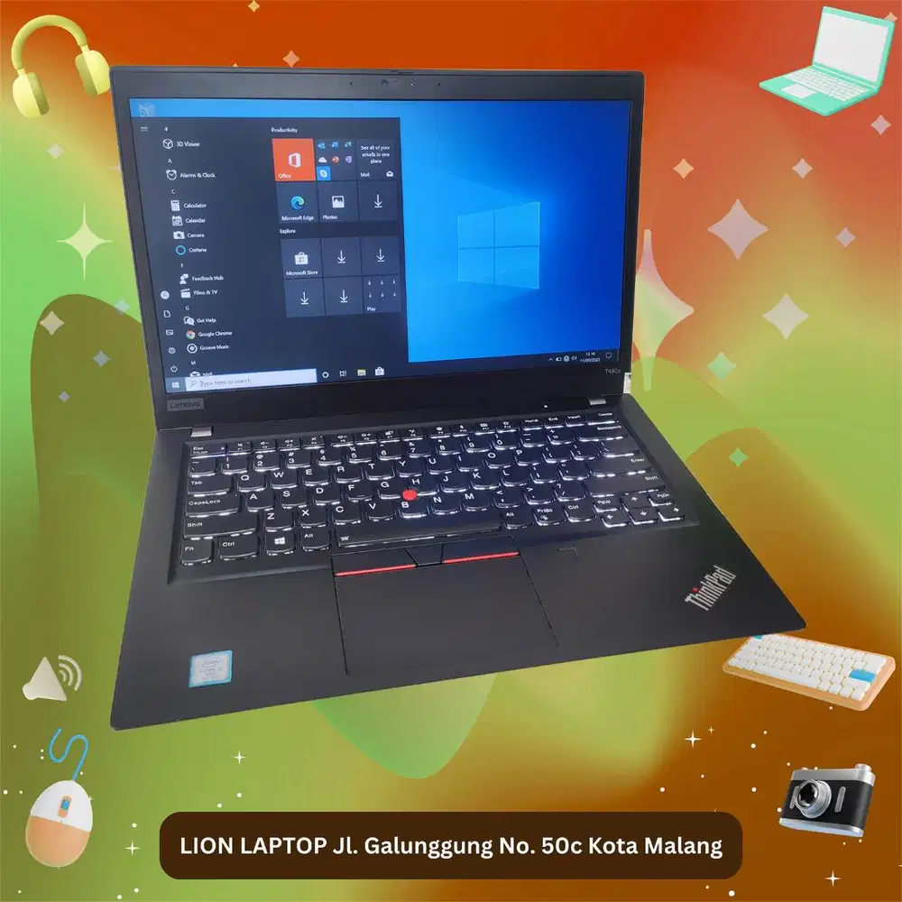 RAM 16GB SSD 512GB Core i5 Slim Lenovo Thinkpad T490s [18|11]