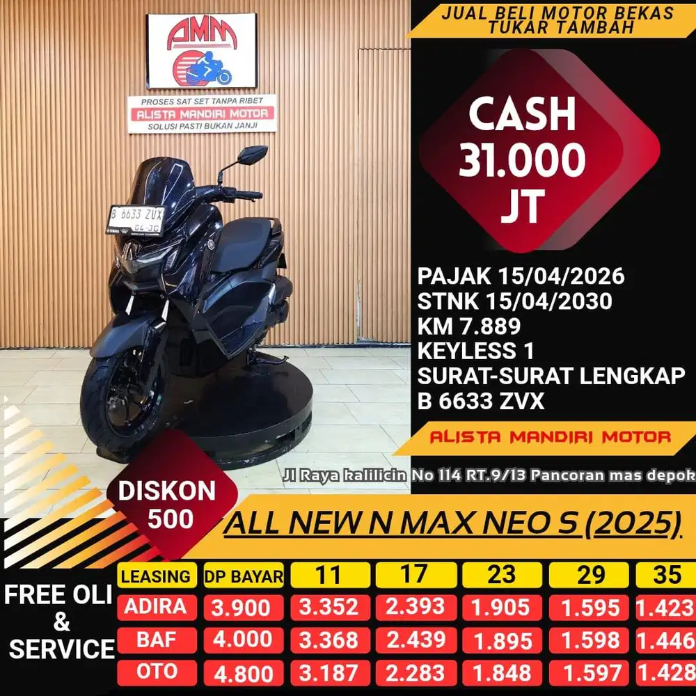 N MAX NEO S TH 2025 CASH/KREDIT/TRADE IN/ BAYAR PAKAI CC/PAYLATER