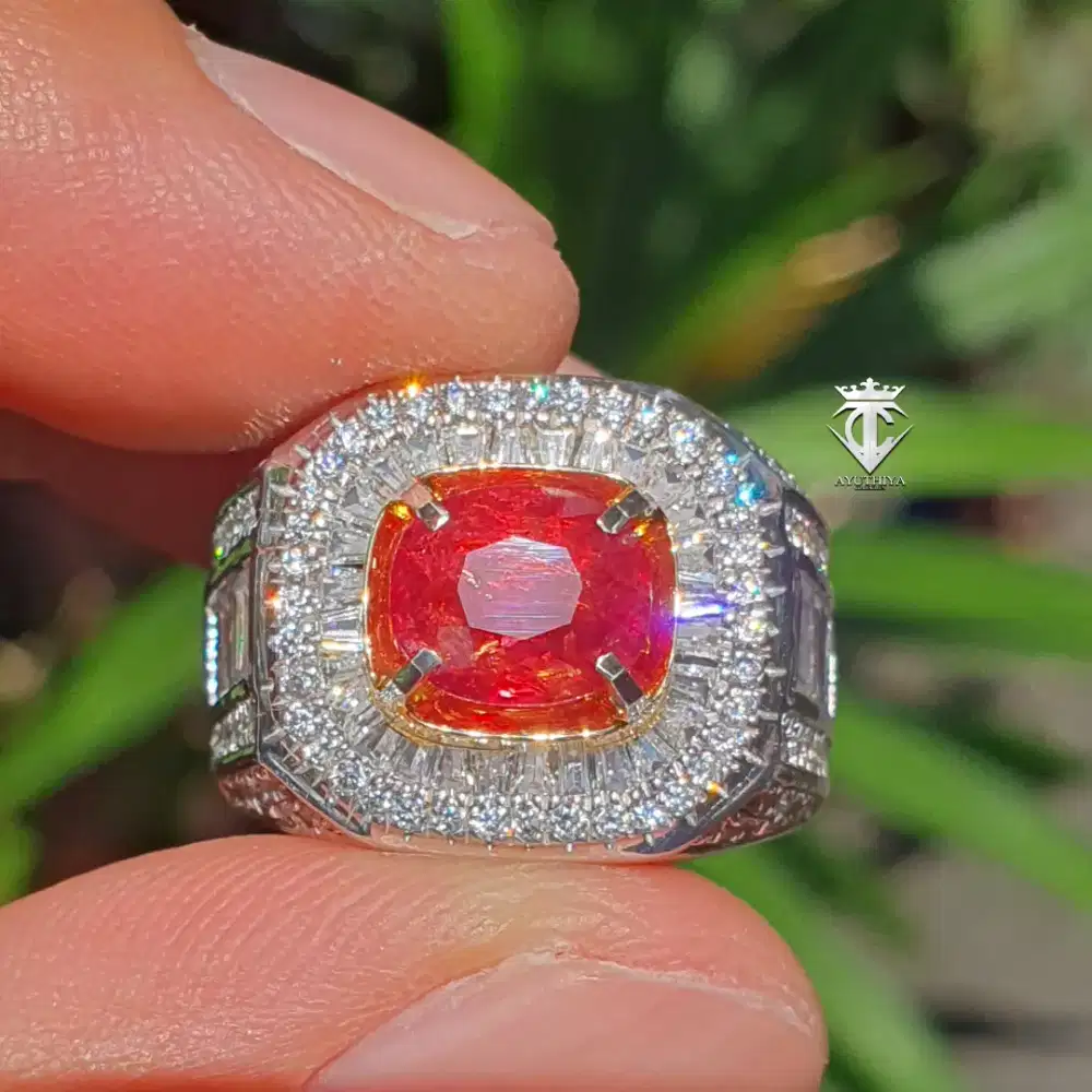 Batu Permata Natural RARE GOLDEN Sapphire No Heat Tanzania 2.13Ct Memo