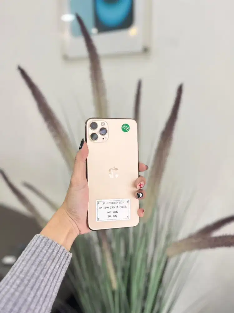 Iphone 11 PM 256GB fullset mulus nominus bergaransi terima tt cod kred