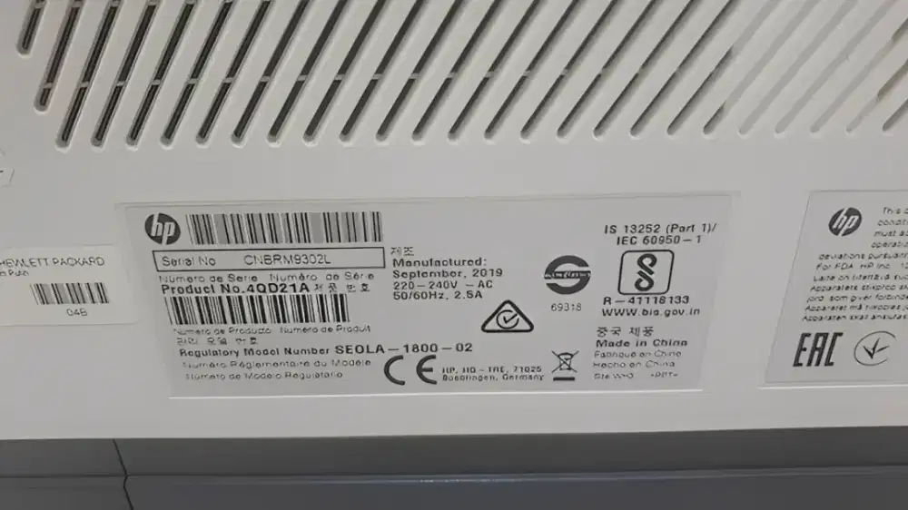 jual printer HP 104a scan fotocopy kondisi mulus terawat