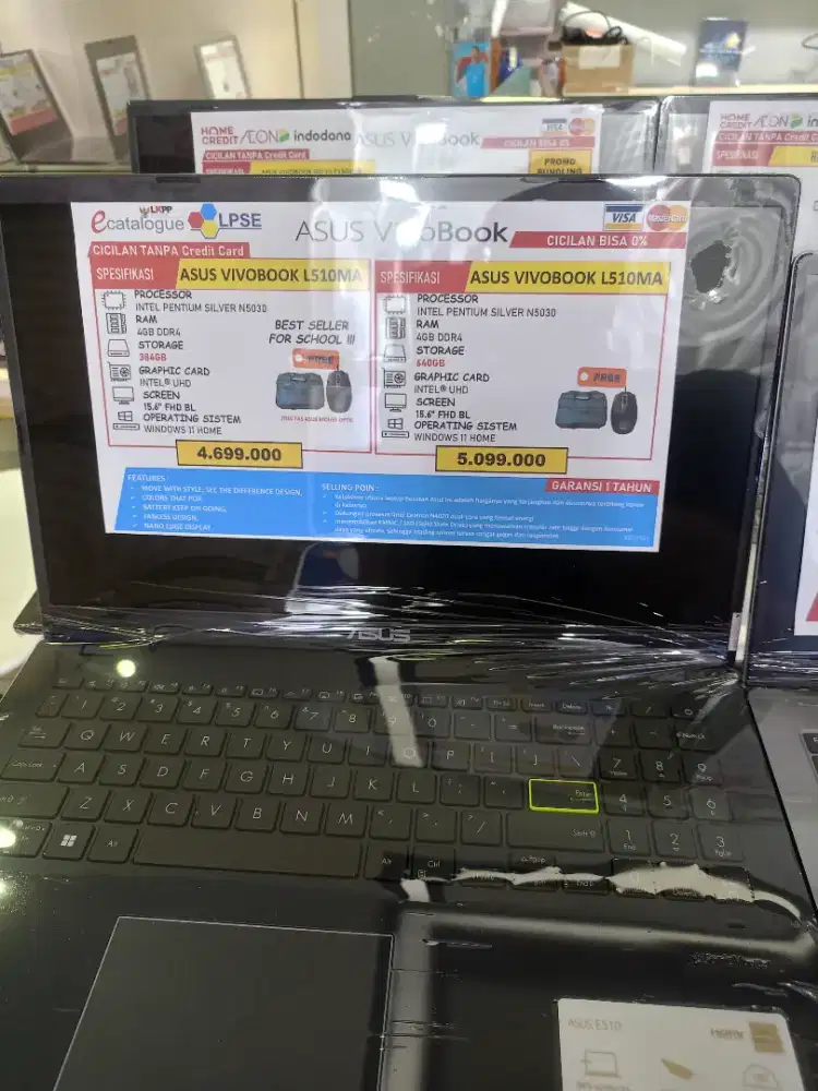 Laptop Asus L510ma ram 4 gb SSD 640gb