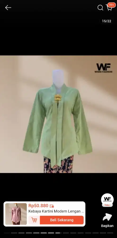 Baju kebaya preloved encim