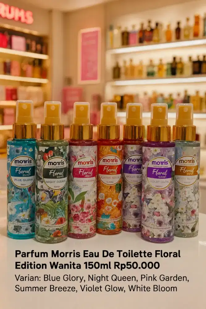 Parfum Morris Eau De Toilette Floral Edition Cewek Cwe Wanita 150ml