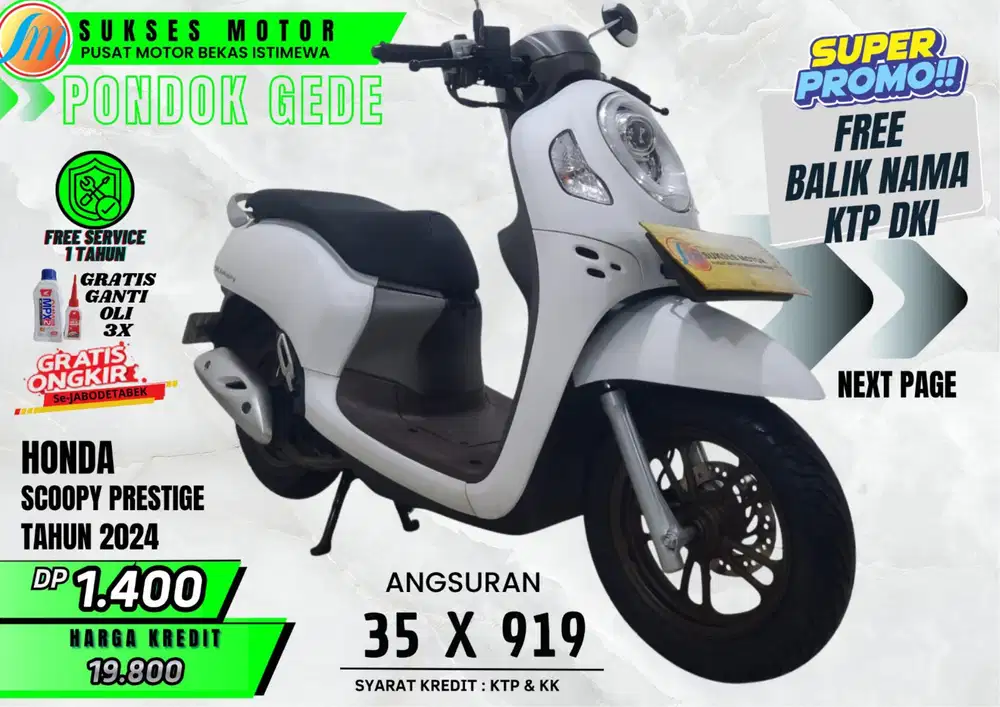 HONDA SCOOPY PRESTIGE TAHUN 2024 SEK N RASA BARU