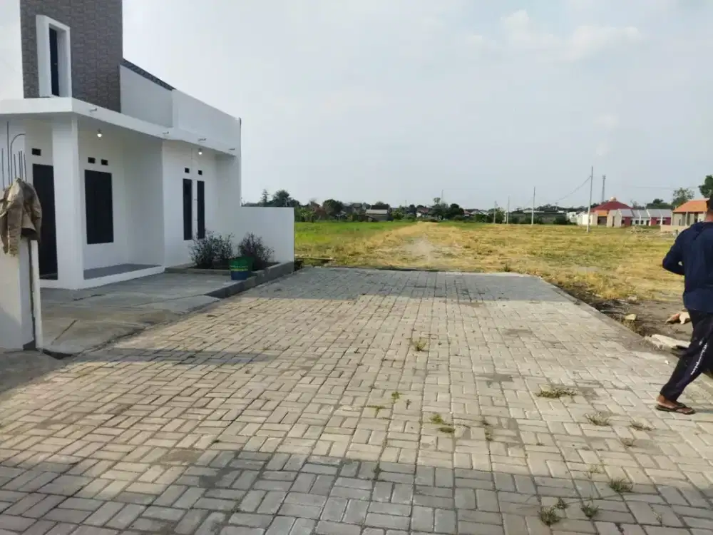 dijual tanah kavling luas 80m2 sampai 98m2 lokasi 100meter dari jln raya solojogja