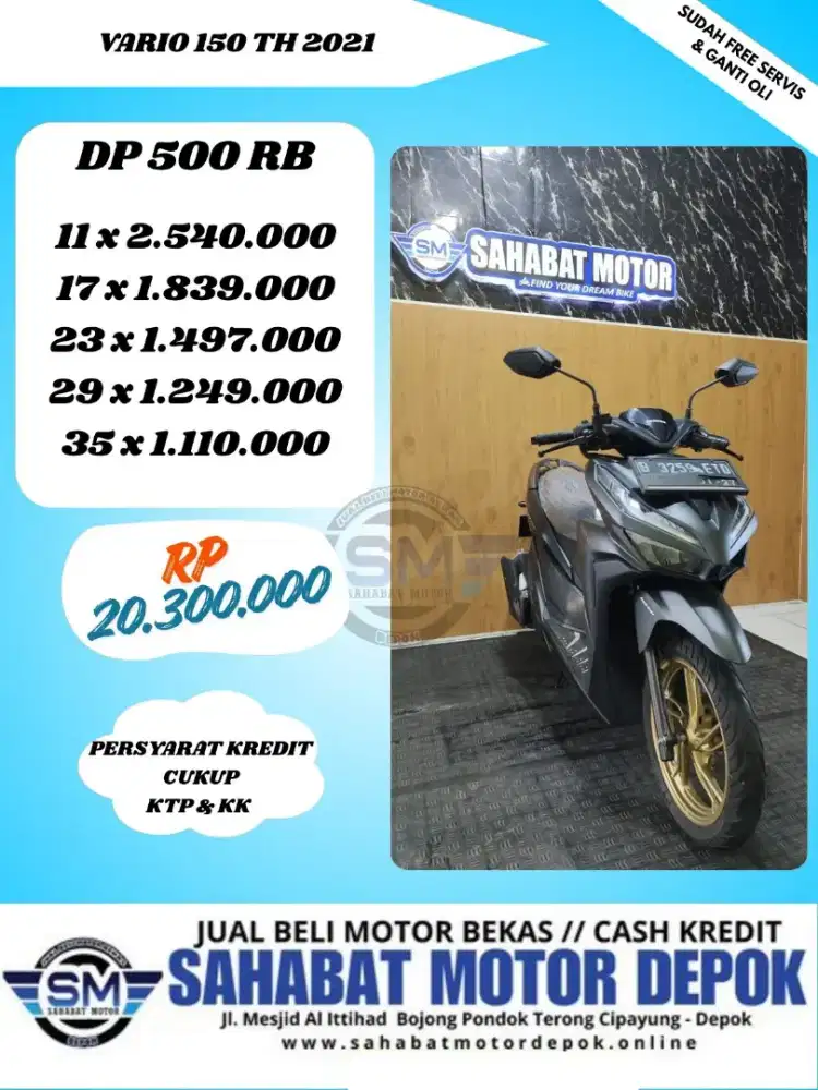 HONDA VARIO 150 THN 2021 SIAP PAKAI