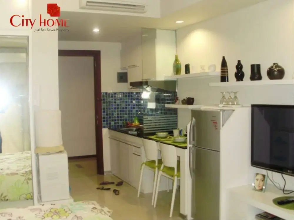 Disewakan Apartemen Studio Lantai Rendah Luas 26,8m2, Harga Murah