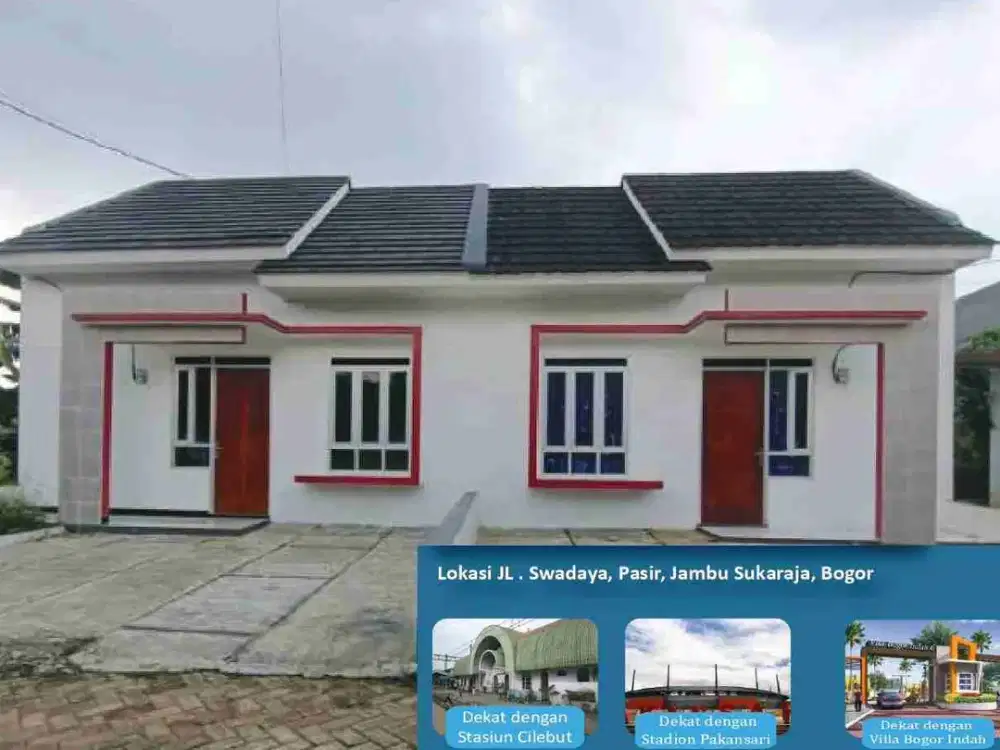 Rumah  Baru Di Sukaraja Pasir Jambu, 1 Unit Lagi (Diamond), Dekat Cibinong Bisa KPR