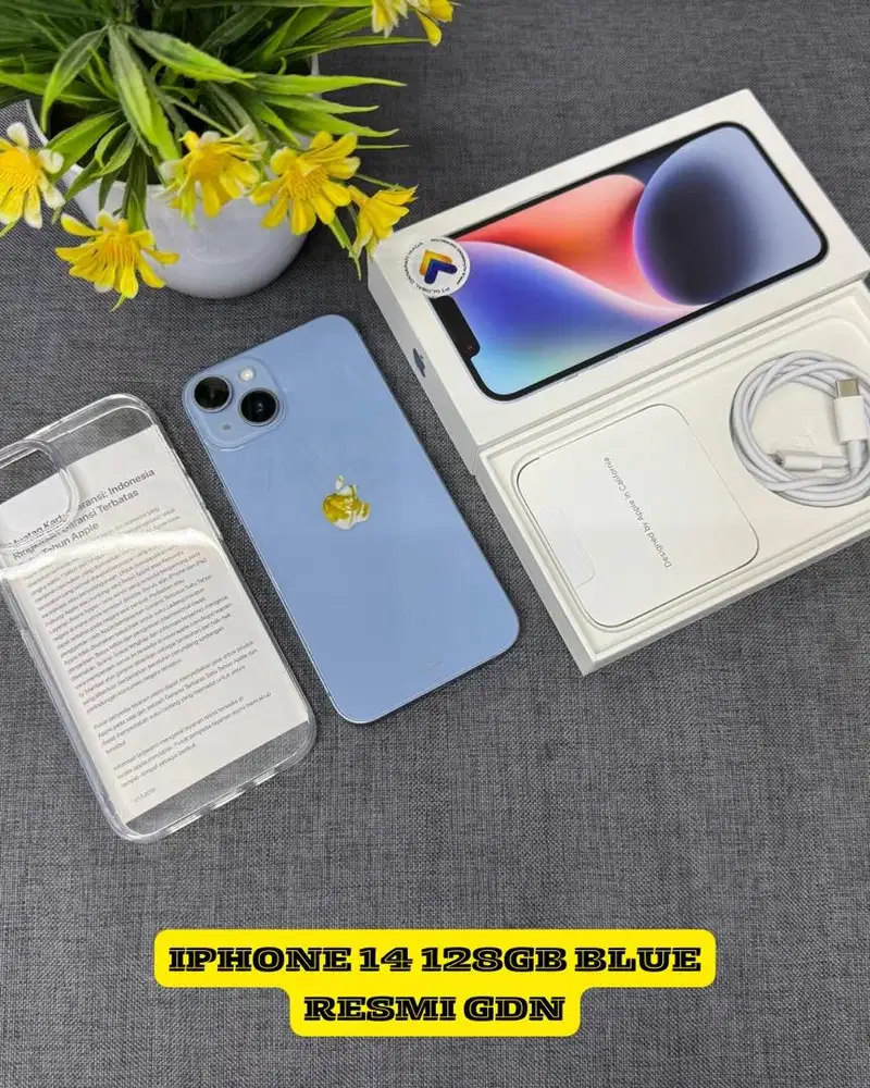Iphone 14 128gb blue resmi