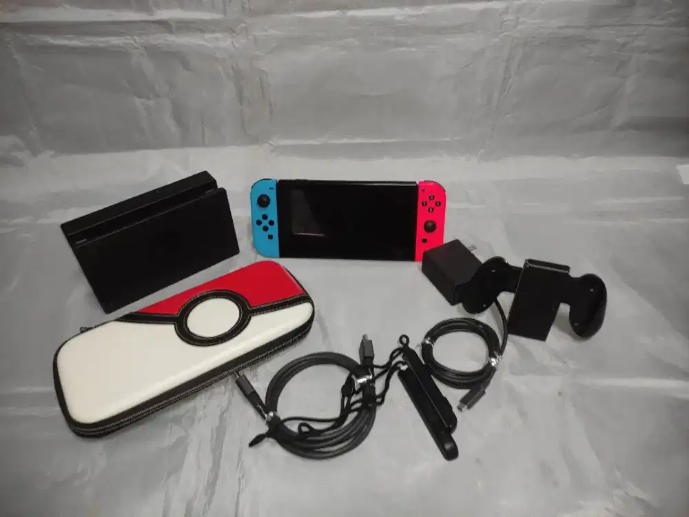 Nintendo Switch V1 NEON OFW Fullset no box