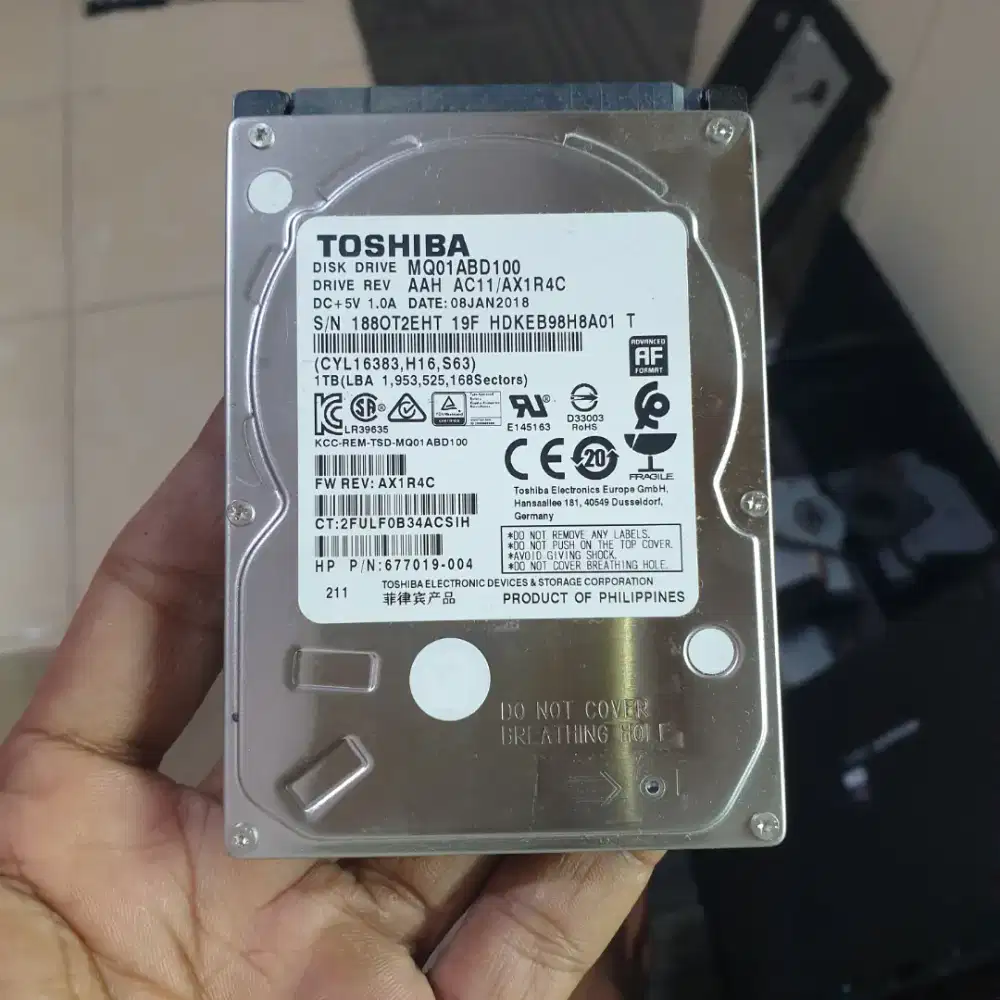HARDISK LAPTOP TOSHIBA 1TB