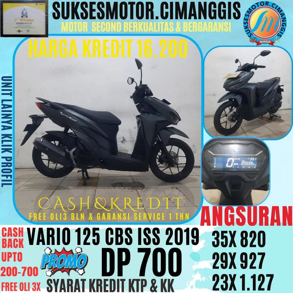 DP 700 VARIO 125 CBS ISS CASBACK UPTO 700 RIBUAN FREE OLI 3 BLN