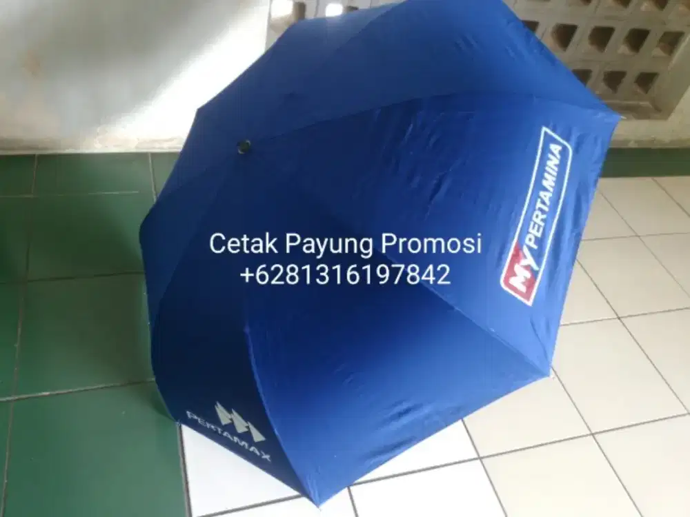 Payung golf promosi payung custom cetak sablon logo