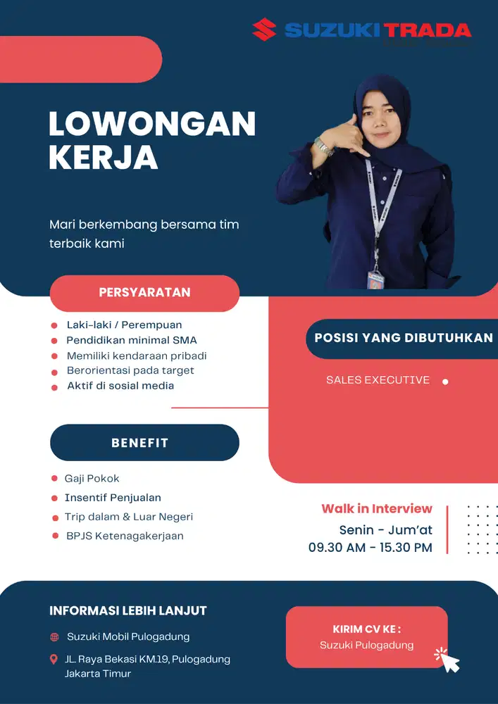 Lowongan Kerja Sales Mobil Suzuki