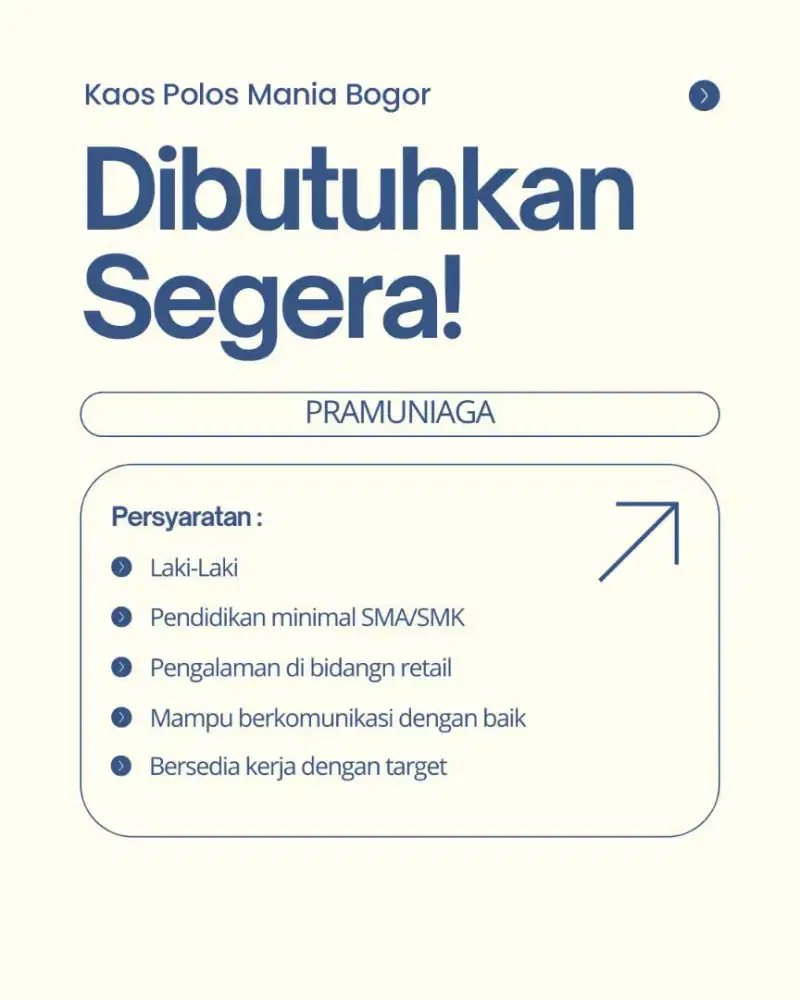 Loker Pramuniaga