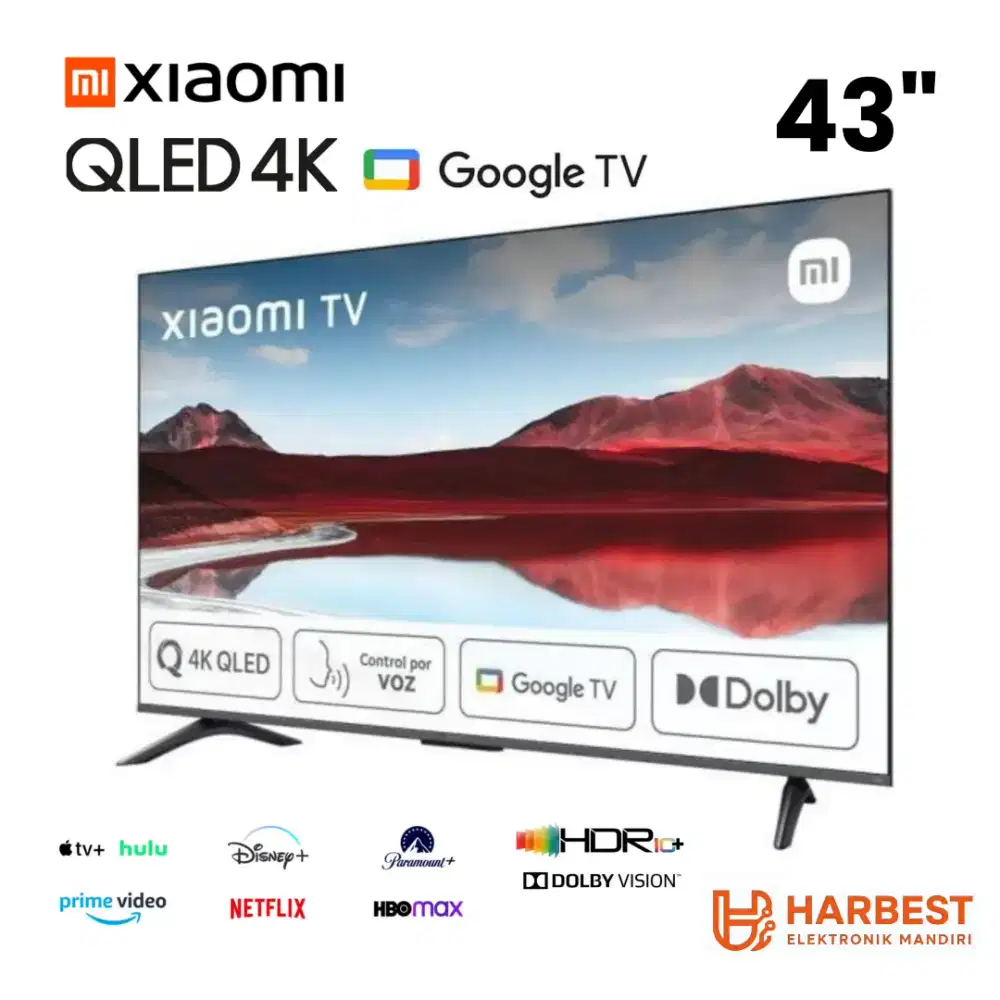XIAOMI TV QLED 4K Google TV A Pro 43 2025 Dolby Dts Audio Wifi Youtube