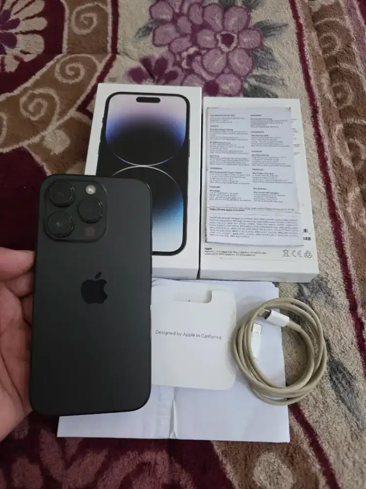 iphone 14 pro 256gb resmi iBox,mulus like new,fulset original,istimewa