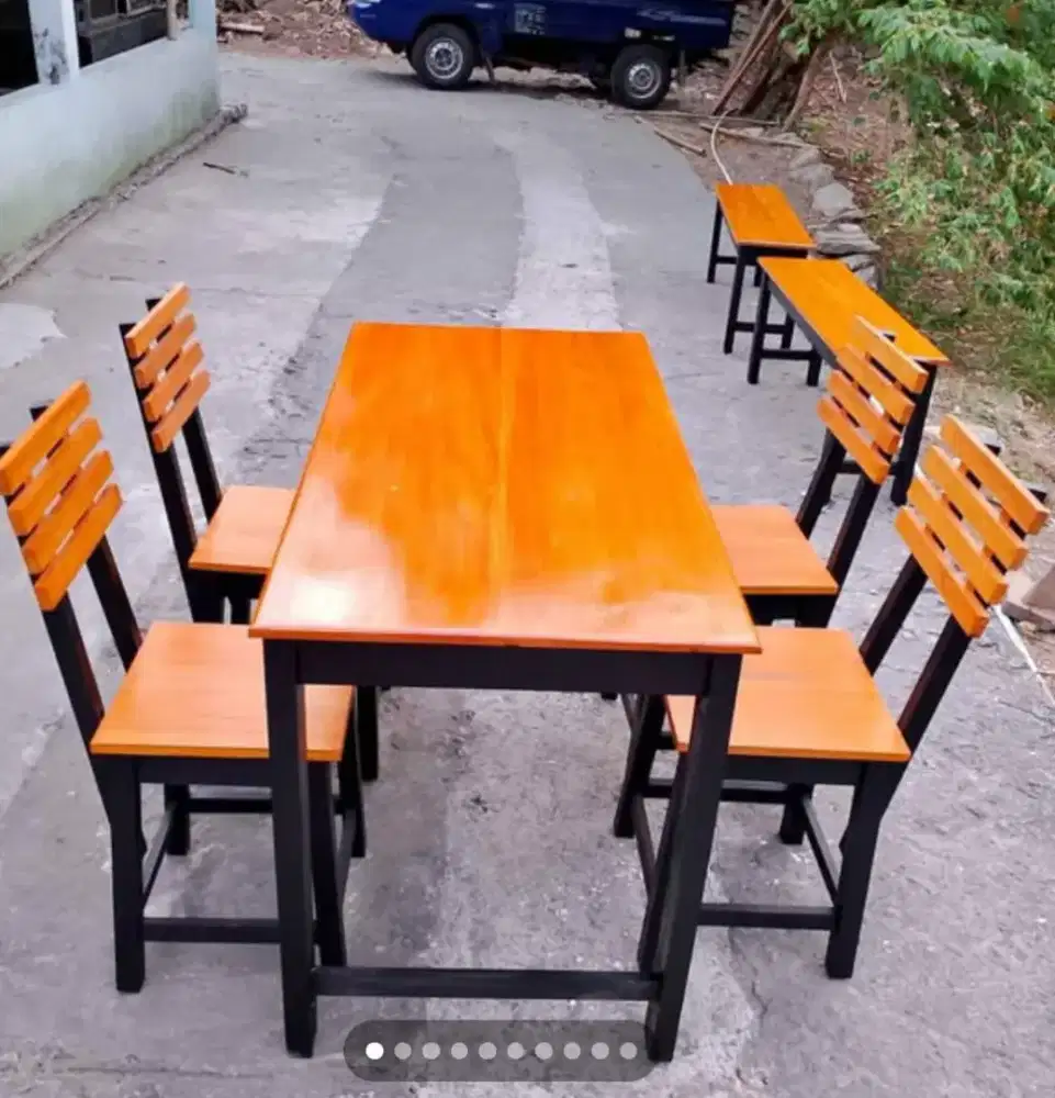 di juwal meja kursi lestoran 1 set kursi 4 meja 1