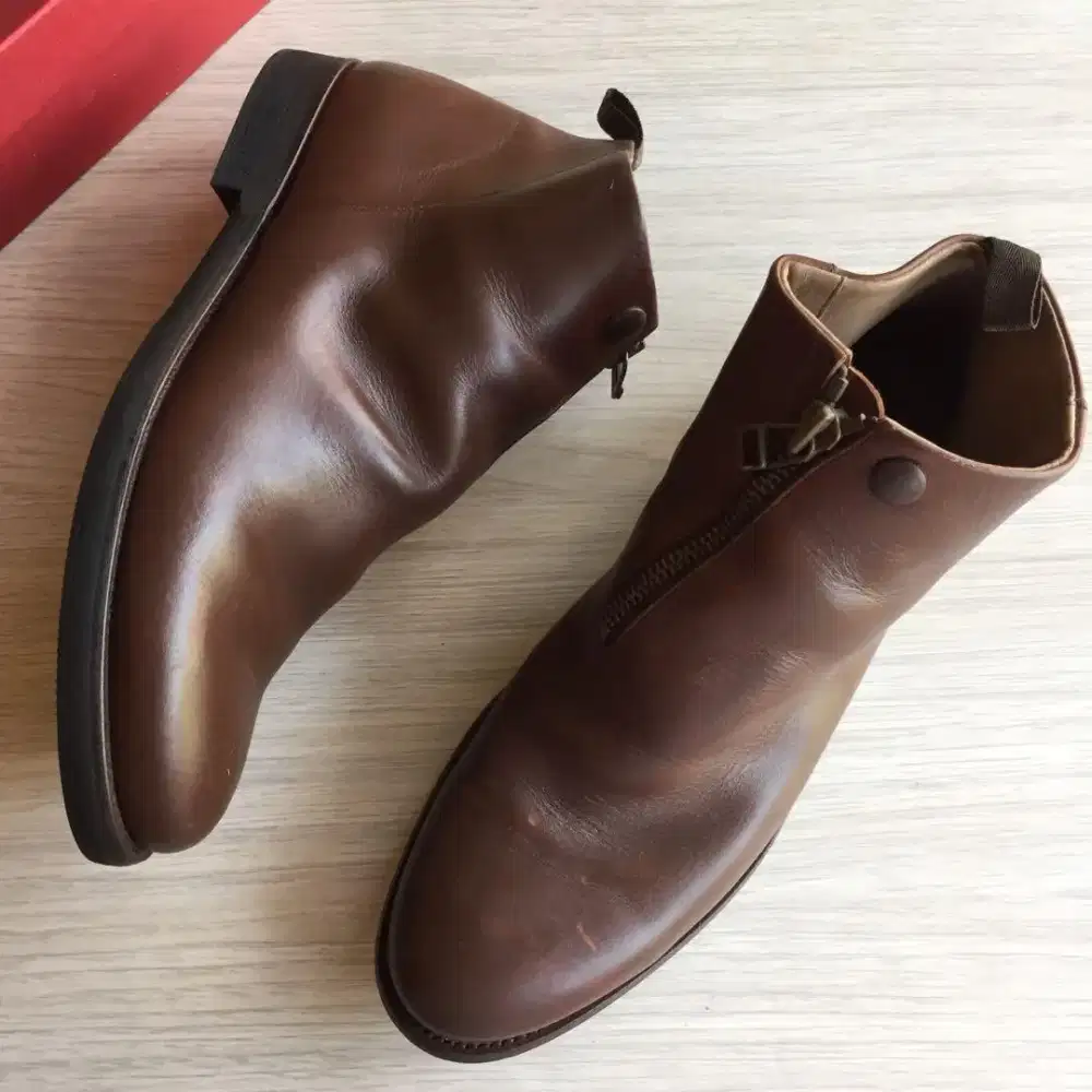 Alfredo Bannister Sepatu Boots Kulit Leather Japan Size 44