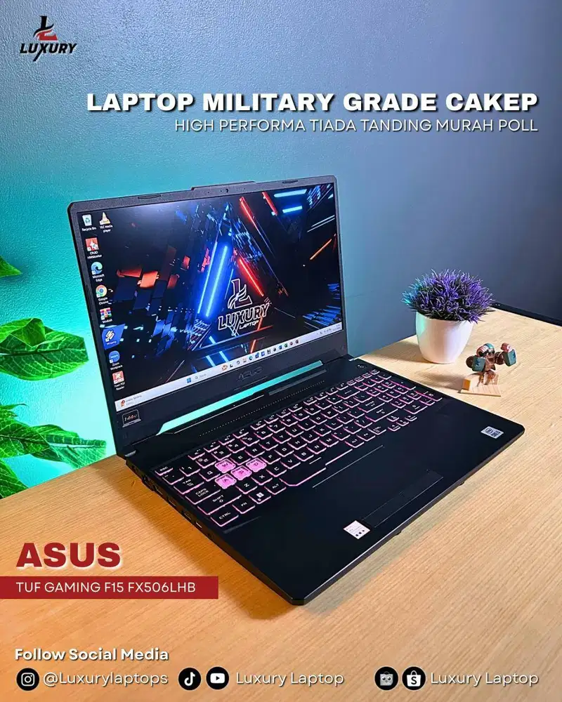 LAPTOP GAMING ASUS TUF F15 FX506LHB CORE I5 NVIDIA GTX 1650 MURAH BU