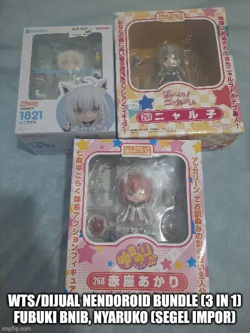 Nendoroid bundle (3 in 1) WTS - Fubuki BNIB - Nyaruko segel impor