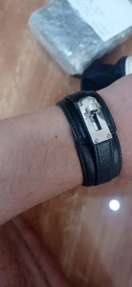 Gelang pria kulit original hermes