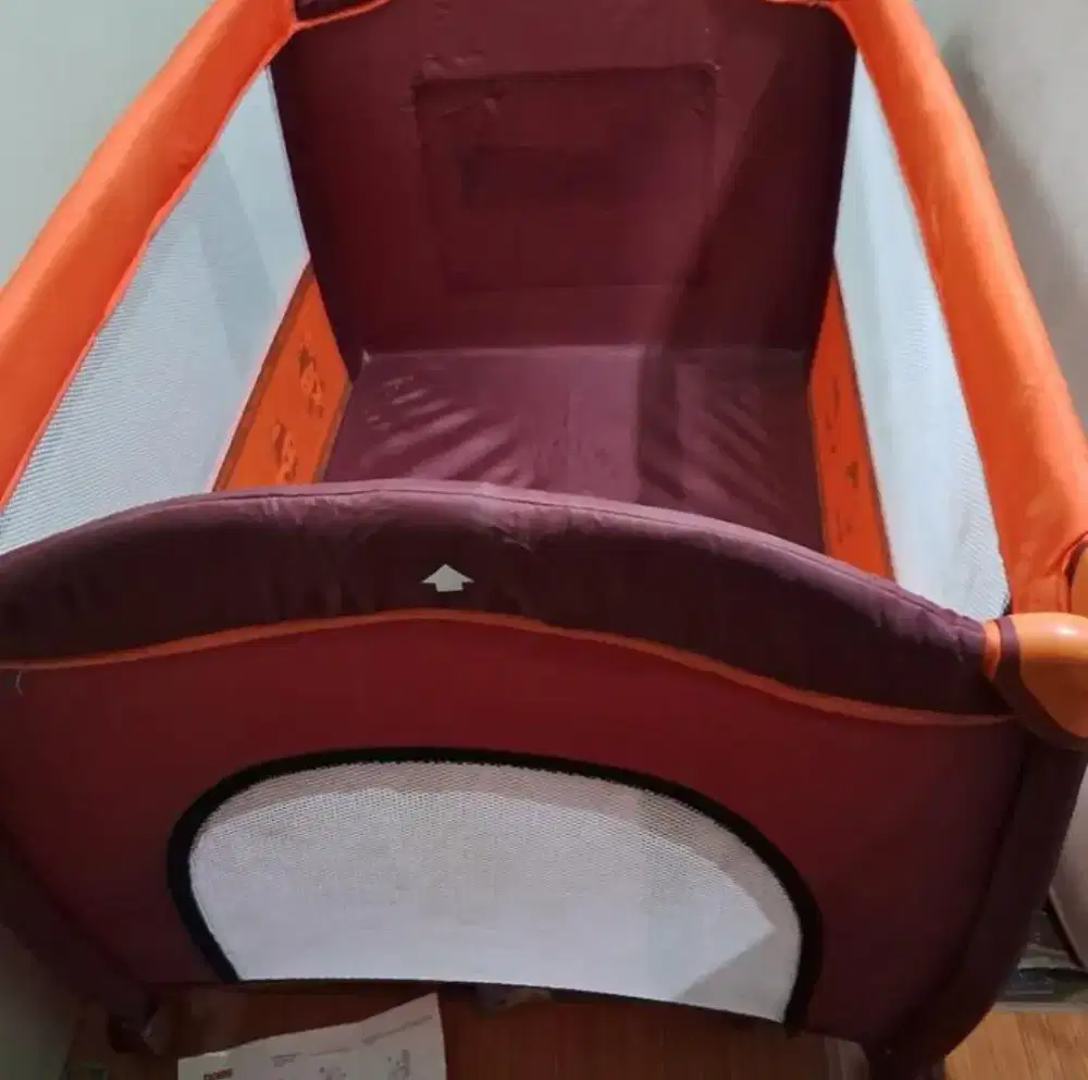 Babydoes coklat orens baby cribs tempat tidur bayi