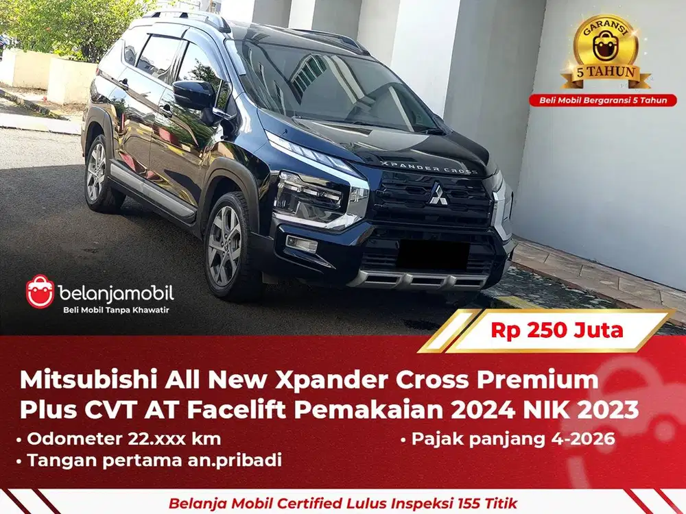 [ GARANSI 5TH ] Mitsubishi Xpander Cross Premium Plus 2023/2024