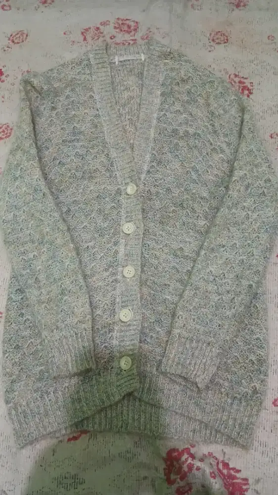 Cardigan Rajut Tebal All Size | Warna Pastel Cantik | Preloved