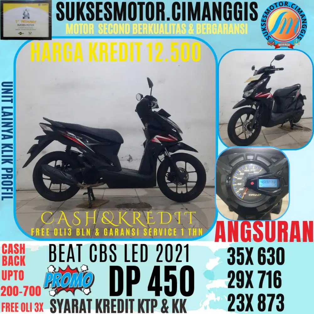 DP 450 BEAT CBS LED CASHBACK UPTO 700 RIBUAN FREE OLI 3BLN