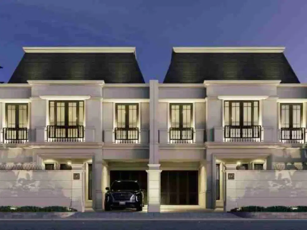 DIJUAL Brand New RUMAH MEWAH AMERICAN CLASSIC 3 LANTAI + ROOFTOP di CEMPAKA PUTIH, Jakarta Pusat.
