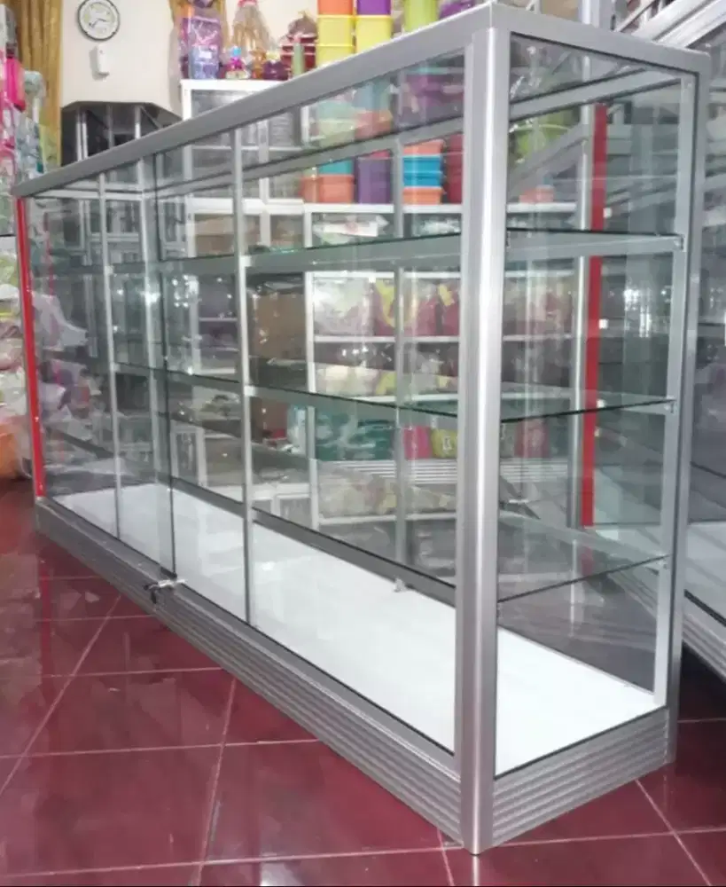 Di Jual Etalase 2M Perlengkapan Usaha || Kaca full 5mm