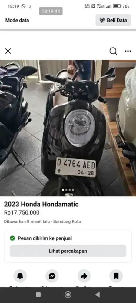 Honda Scoopy mulus murah