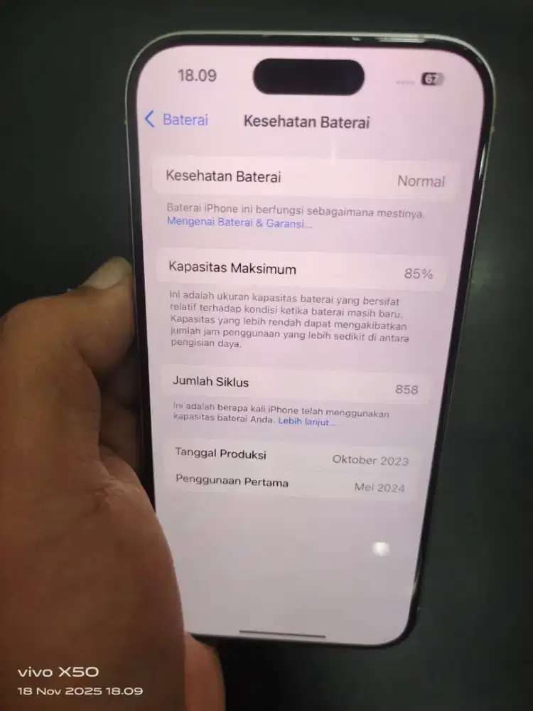 Iphone 15 pro 256GB garansi resmi iBox