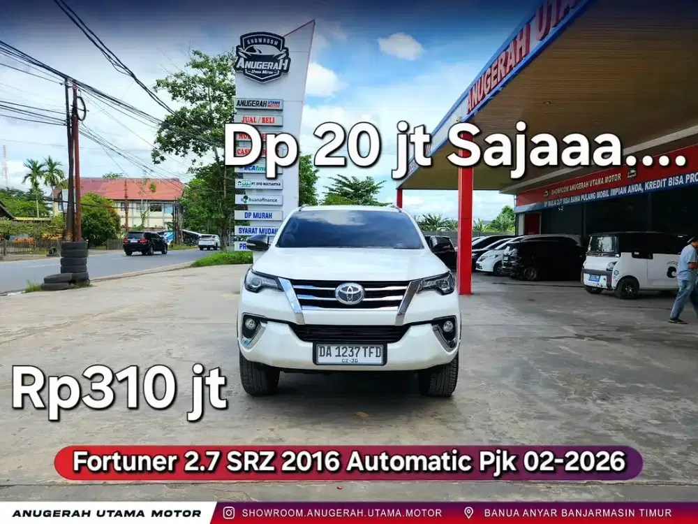 Dp20jt Fortuner SRZ 2016 Automatic Plat Banjar